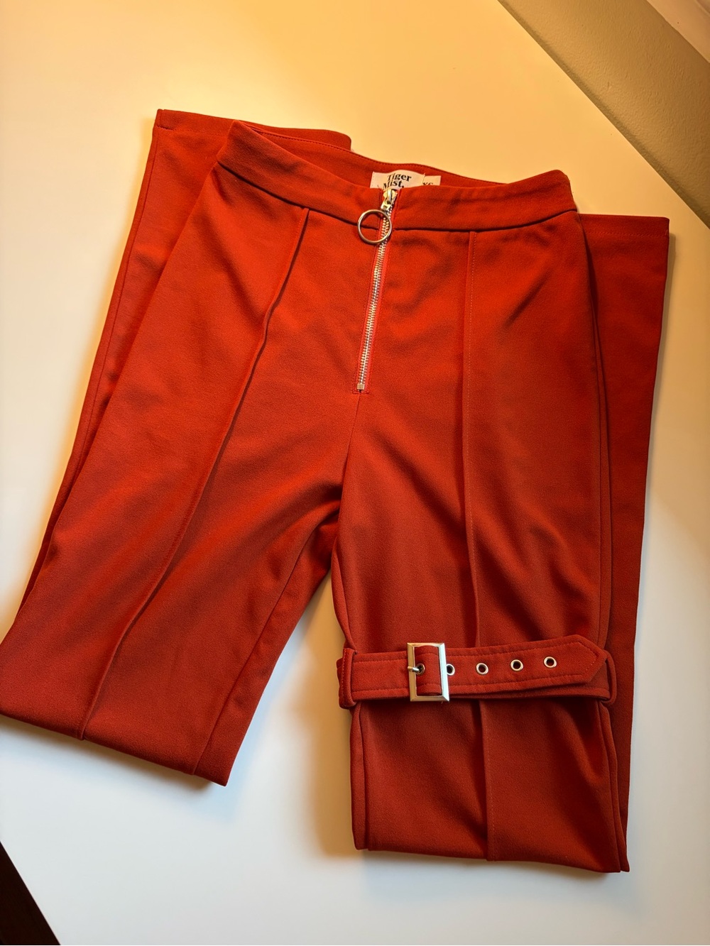 Tiger Mist Pants with Buckle Detail